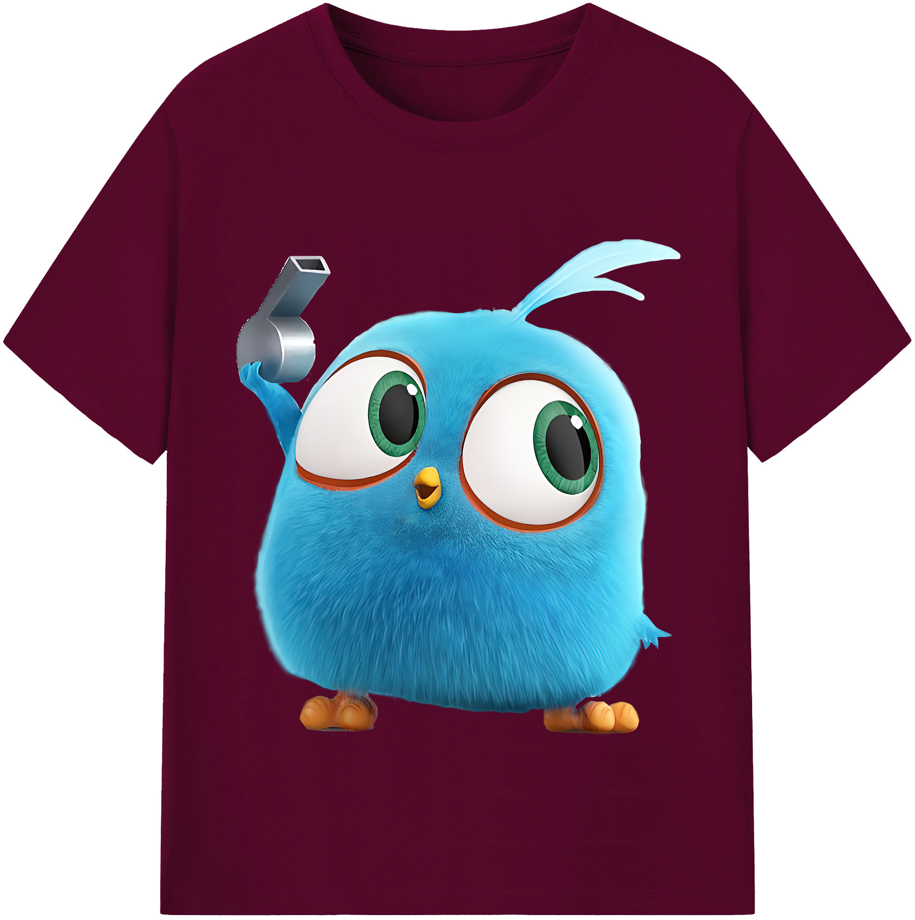 （画像用） Angry Birds アングリーバード レディースカジュアルプリントTシャツ（綿100％）